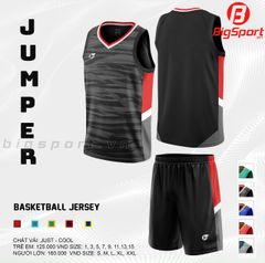 Bộ quần áo bóng rổ Jusplay Jumper màu đen
