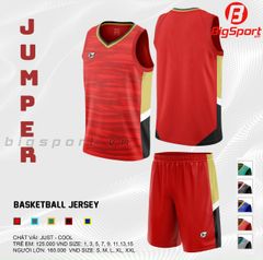 Bộ quần áo bóng rổ Jusplay Jumper màu đỏ