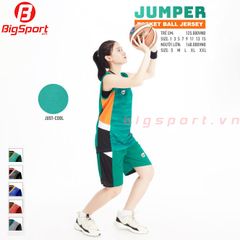 Bộ quần áo bóng rổ Jusplay Jumper màu xanh lá