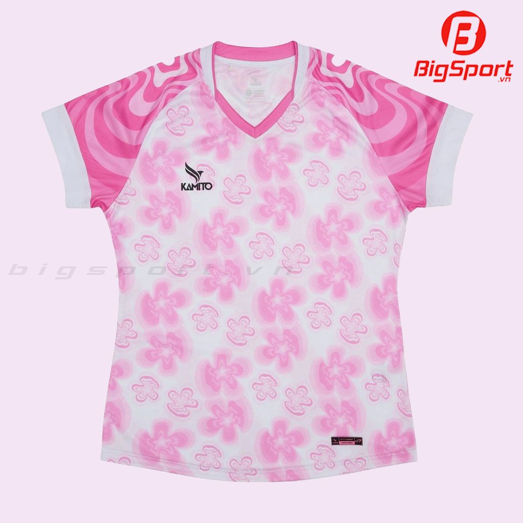 Áo cầu lông nữ Kamito VTT GoWo màu hồng