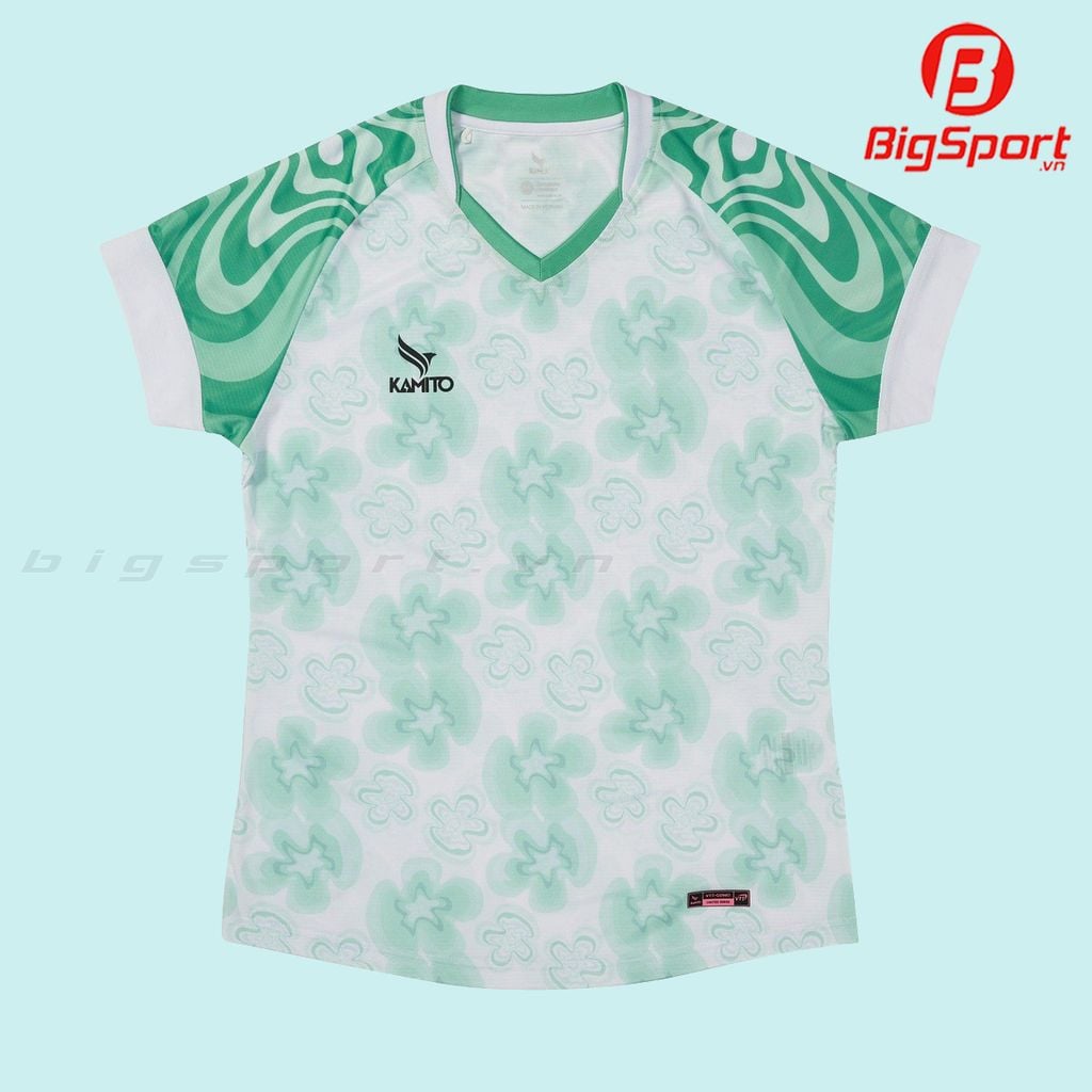 Áo cầu lông nữ Kamito VTT GoWo màu xanh ngọc