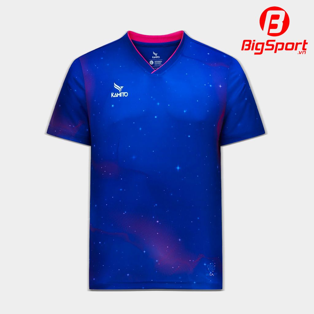 Áo cầu lông nam cổ tim Kamito Galaxy 2