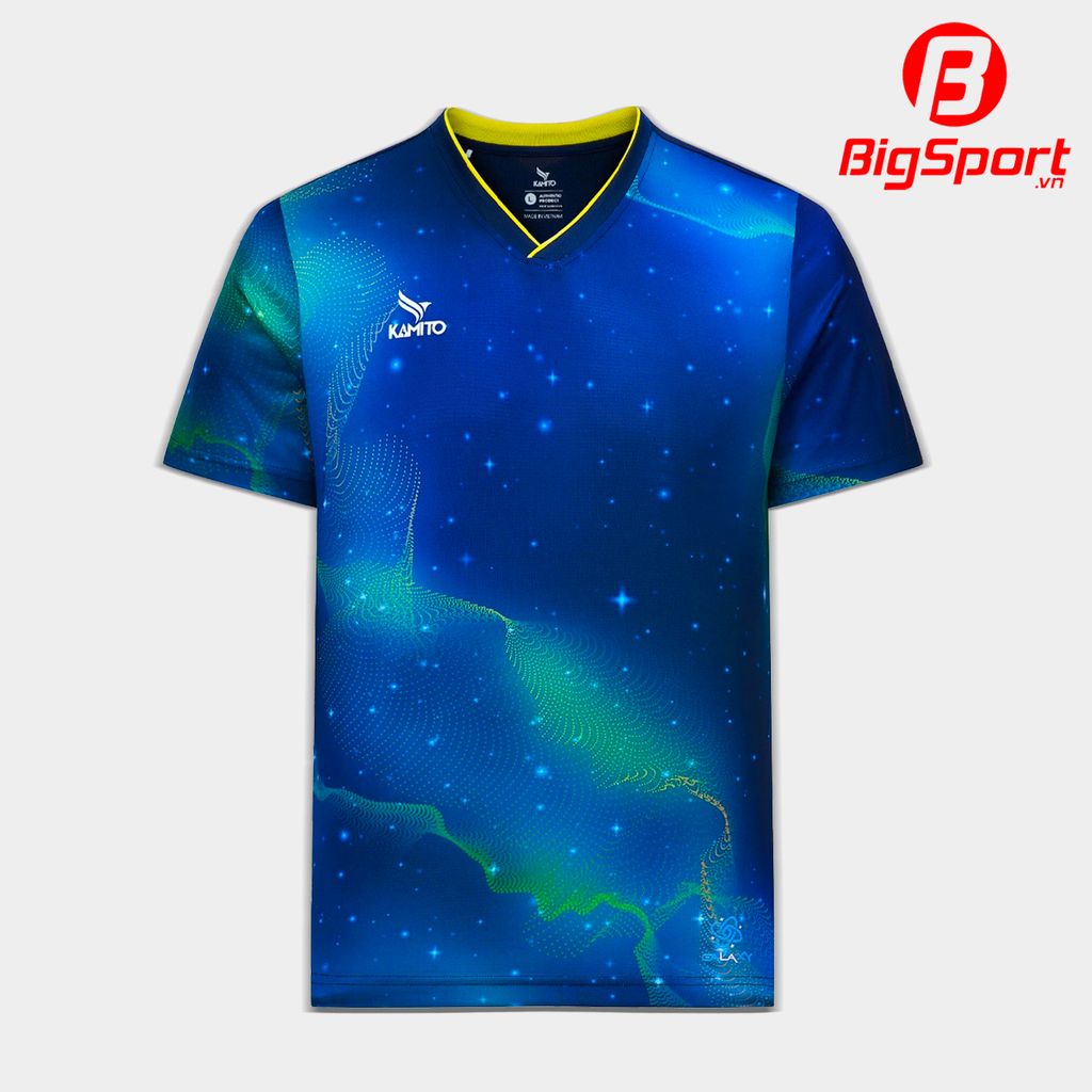 Áo cầu lông nam cổ tim Kamito Galaxy 2