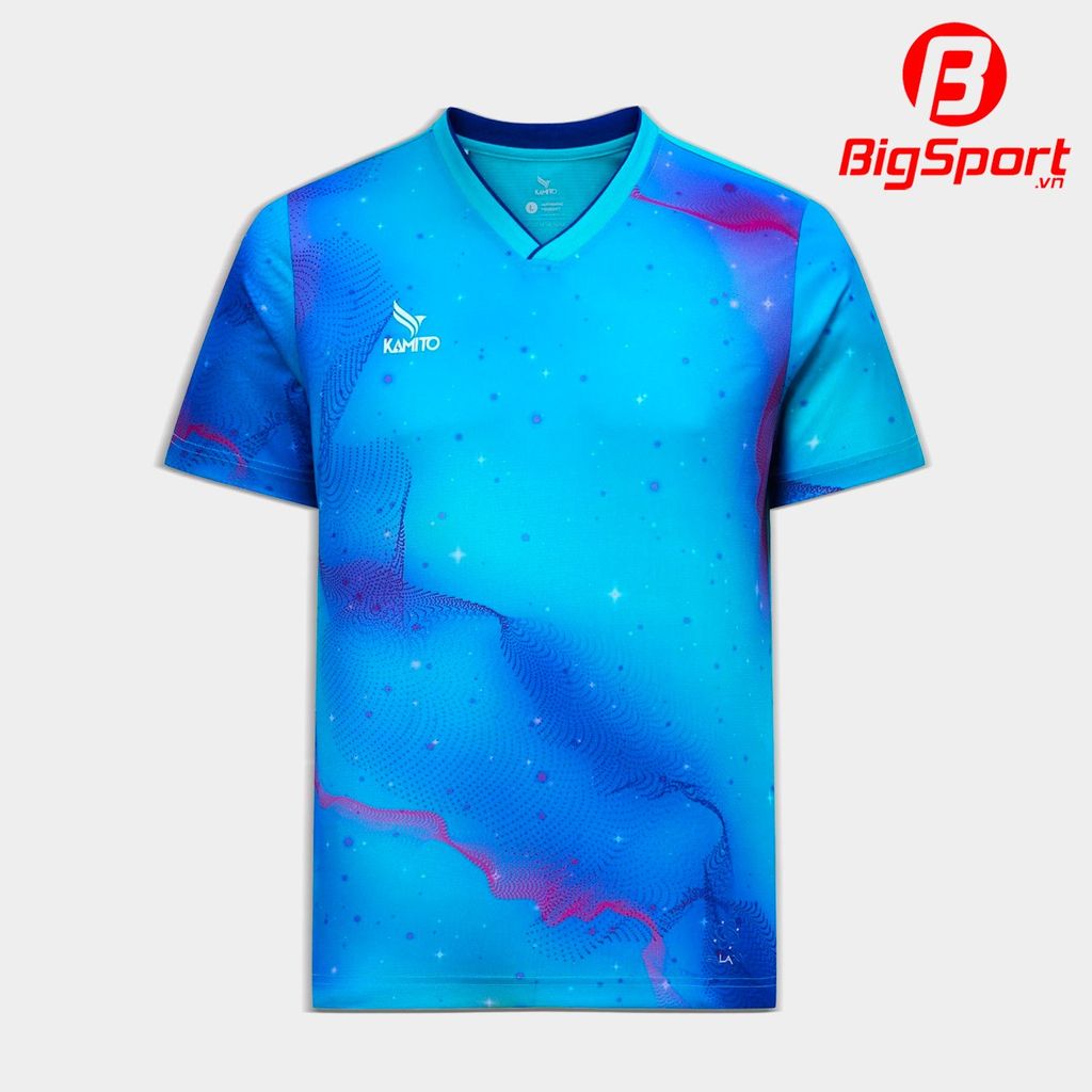 Áo cầu lông nam cổ tim Kamito Galaxy 2