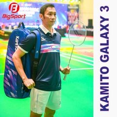 Áo cầu lông nam cổ trụ Kamito Galaxy 3