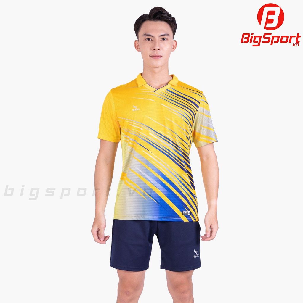 Áo cầu lông nam Kamito Halley màu vàng chính hãng