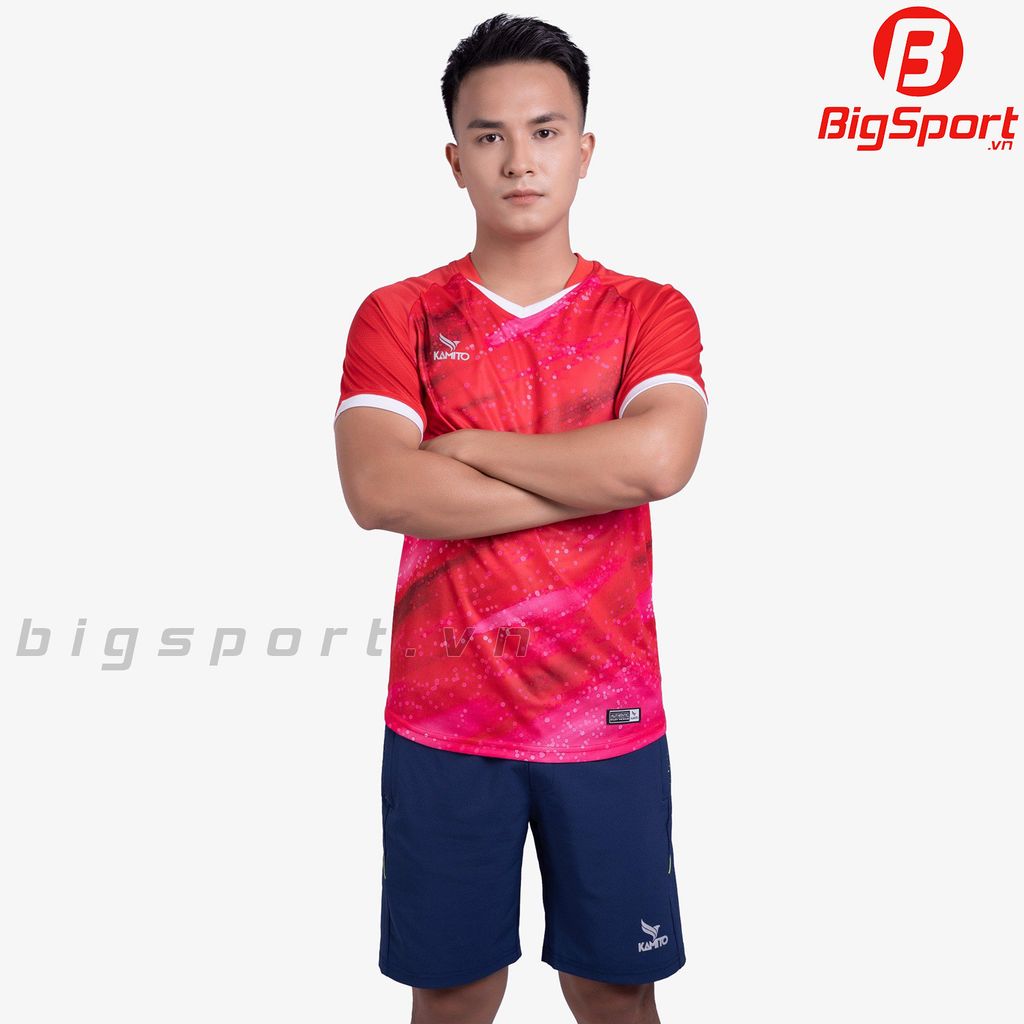 Áo cầu lông nam Kamito T-Coba màu đỏ chính hãng