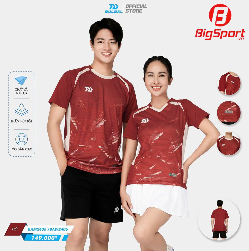 Áo cầu lông nam Bulbal SS24 BAM2406