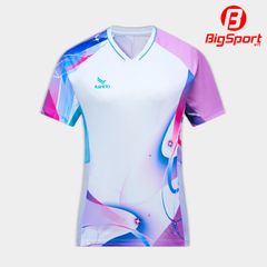Áo cầu lông nữ cổ tim Kamito Galaxy 1