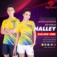 Áo cầu lông nữ Kamito Halley chính hãng màu vang
