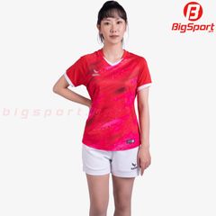 Áo cầu lông nữ Kamito T-Coba chính hãng màu đỏ