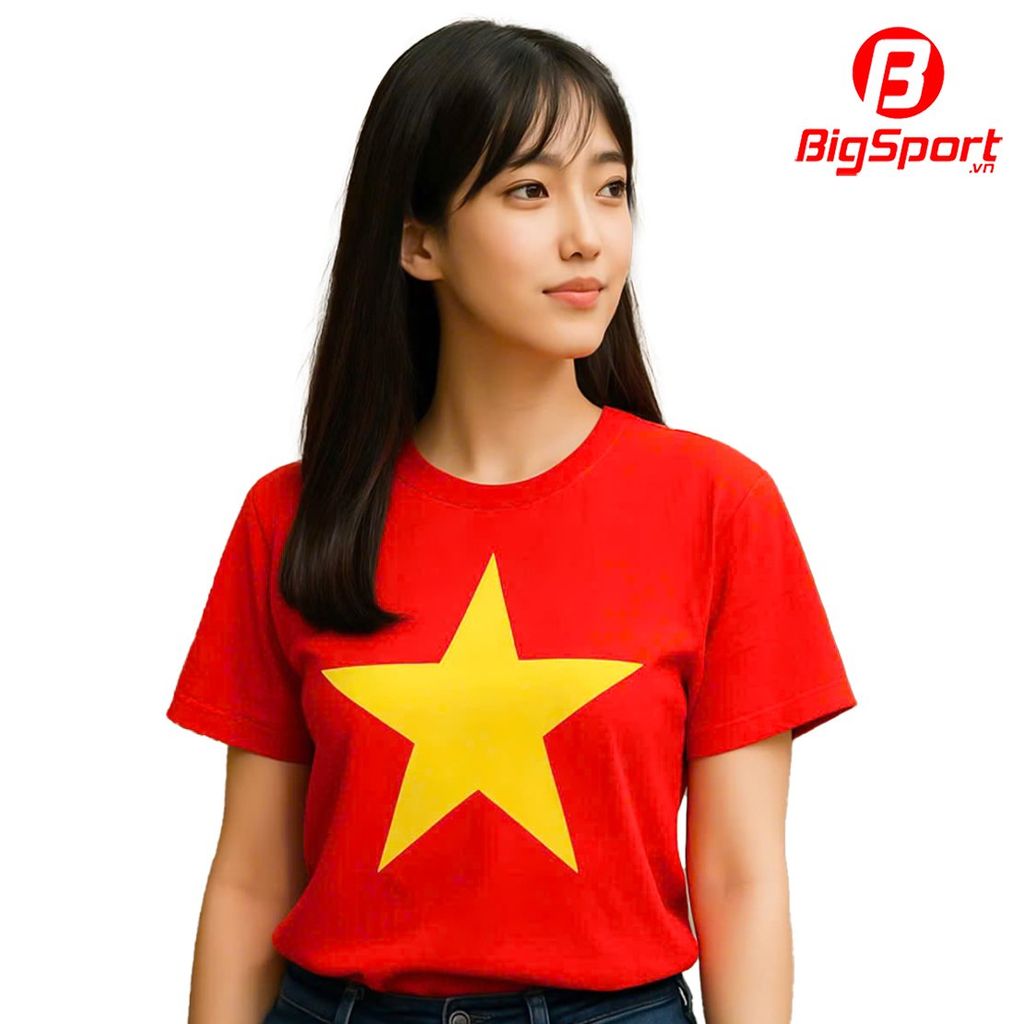 Áo đỏ sao vàng Keepfly Evoque cổ tròn
