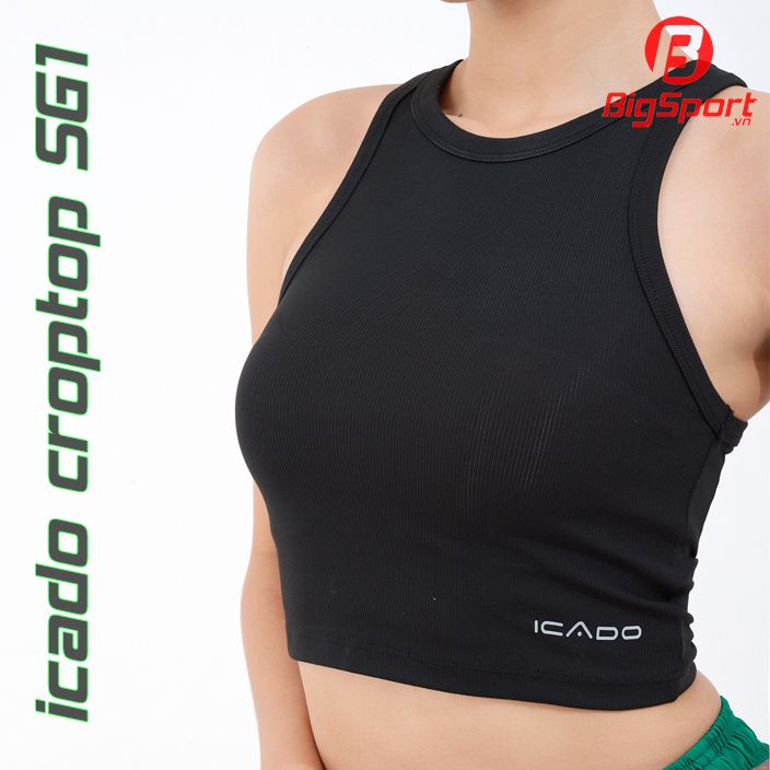 Áo tập Gym Yoga nữ Croptop Icado SG1