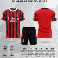 Áo đá bóng AC Milan mùa giải 2024 - 2025