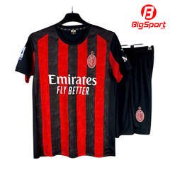 Áo đá bóng AC Milan sân nhà 2025-2026 sọc đỏ đen