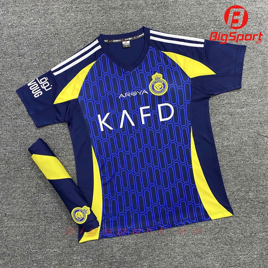 Áo đá bóng Al Nassr mùa giải 2024 - 2025 màu xanh