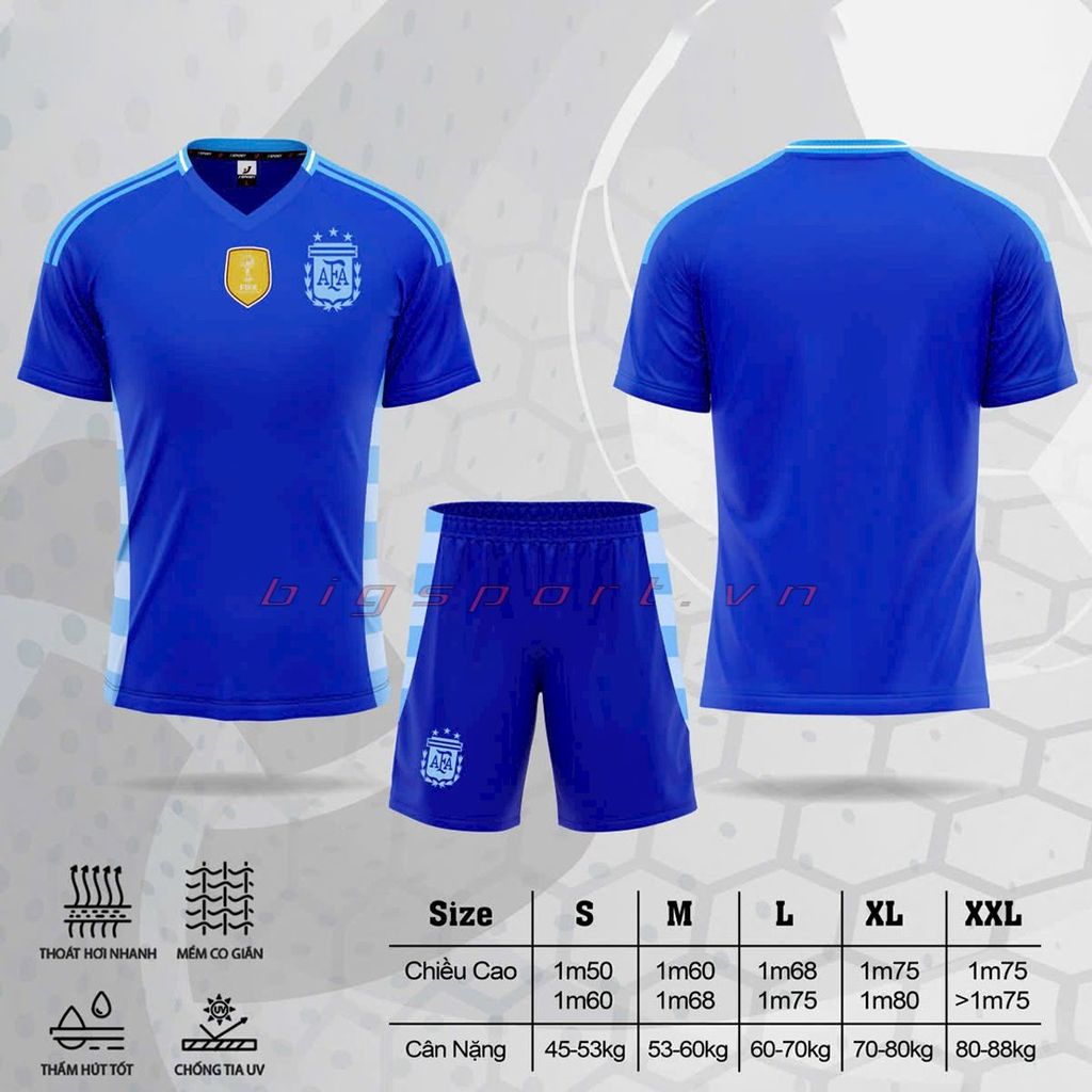Áo đá bóng đội tuyển Argentina mùa giải 2024-2025