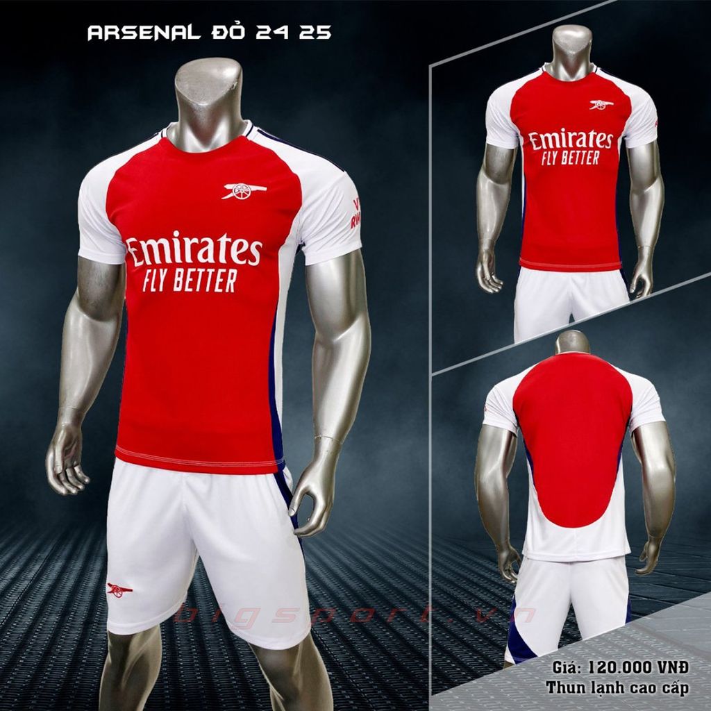 Áo đá bóng Arsenal mùa giải 2024 - 2025