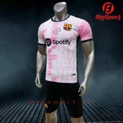 Áo bóng đá Barcelona 2024 - 2025 màu hồng nhạt