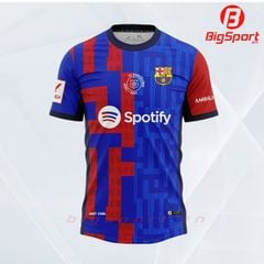 Áo bóng đá Barcelona sân nhà 2024 - 2025 sọc đỏ xanh