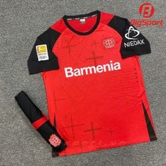 Áo đá bóng Bayer Leverkusen mùa giải 2024 - 2025 màu đỏ