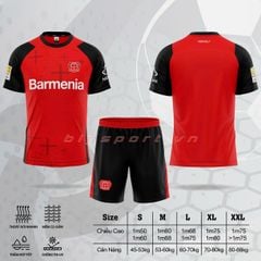 Áo đá bóng Bayer Leverkusen mùa giải 2024 - 2025 màu đỏ