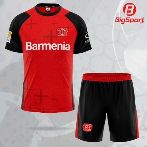 Áo đá bóng Bayer Leverkusen mùa giải 2024 - 2025 màu đỏ