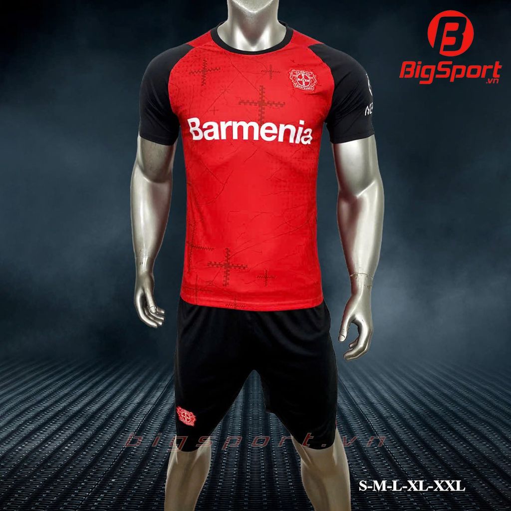 Áo đá bóng Bayer Leverkusen mùa giải 2024 - 2025 màu đỏ