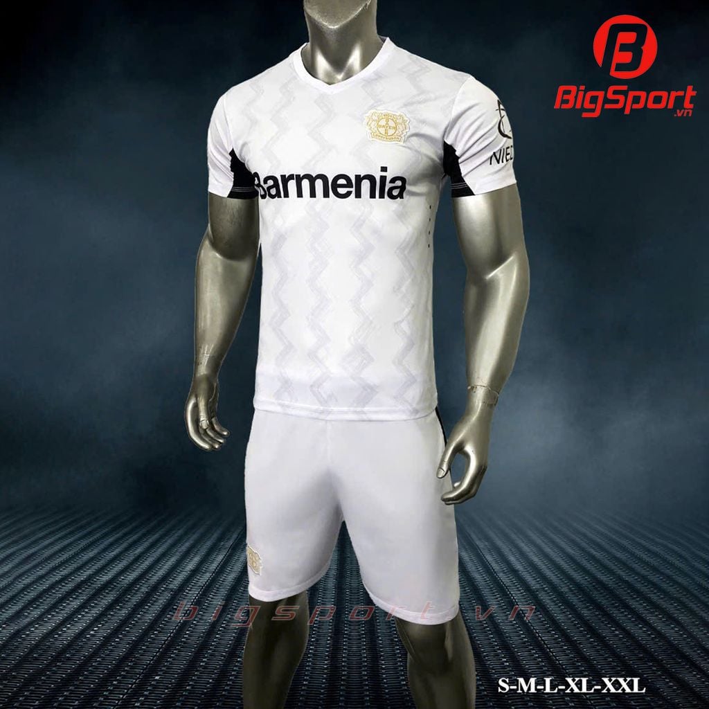 Áo đá bóng Bayer Leverkusen mùa giải 2024 - 2025 màu trắng