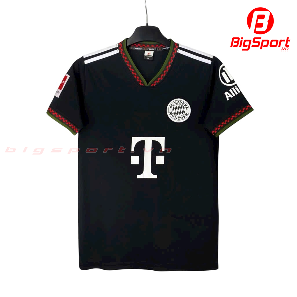 Áo đá bóng Bayern Munich sân khách 2025-2026 màu đen