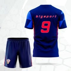 Áo đá bóng đội tuyển Croatia sân khách 2024 - 2025 màu xanh