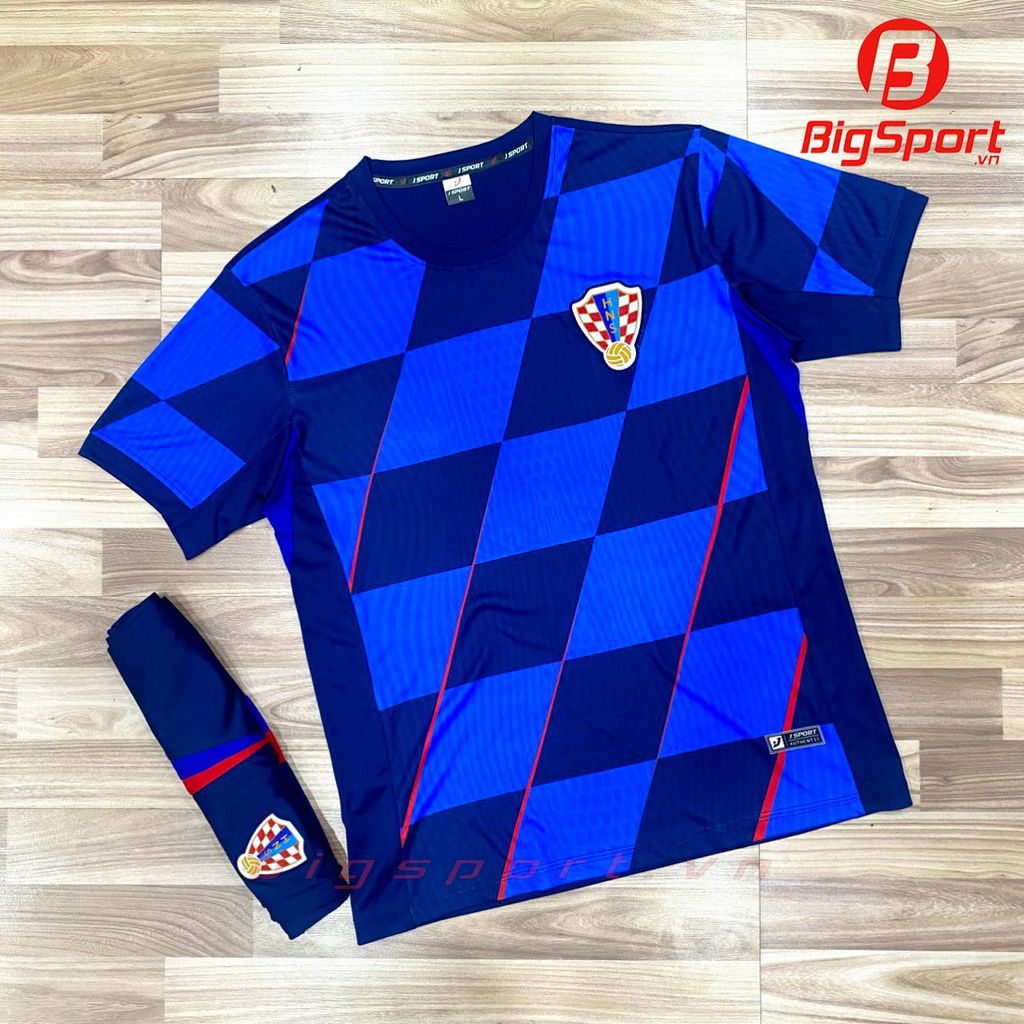 Áo đá bóng đội tuyển Croatia sân khách 2024 - 2025 màu xanh
