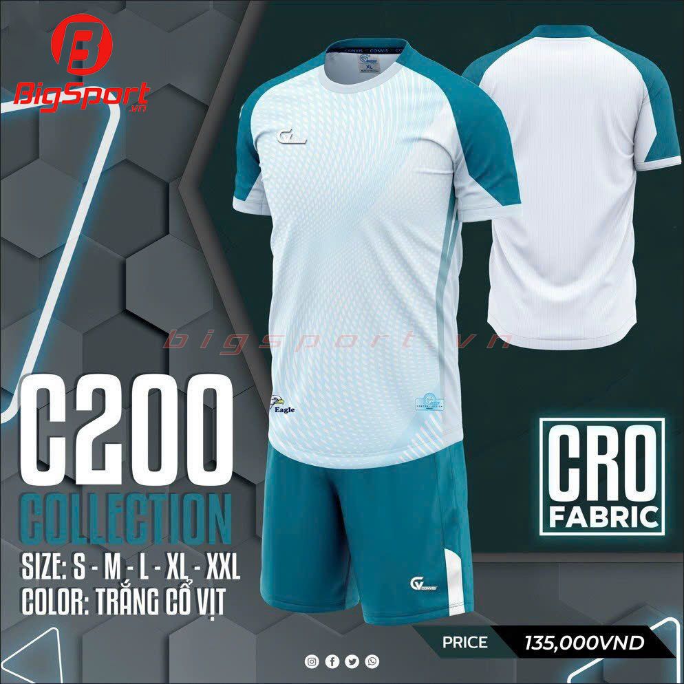 Áo đá bóng không logo CV C200