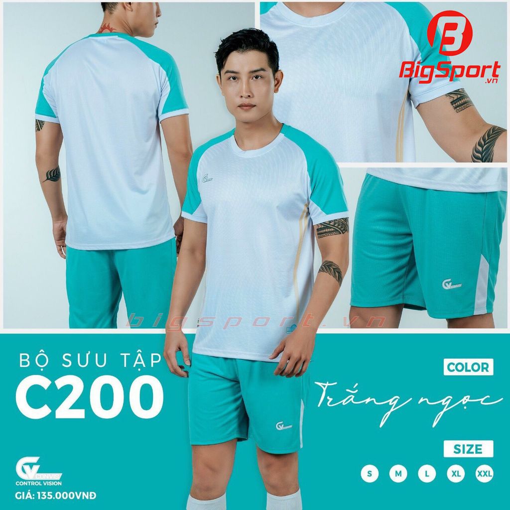 Áo đá bóng không logo CV C200