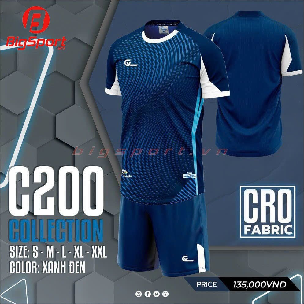 Áo đá bóng không logo CV C200