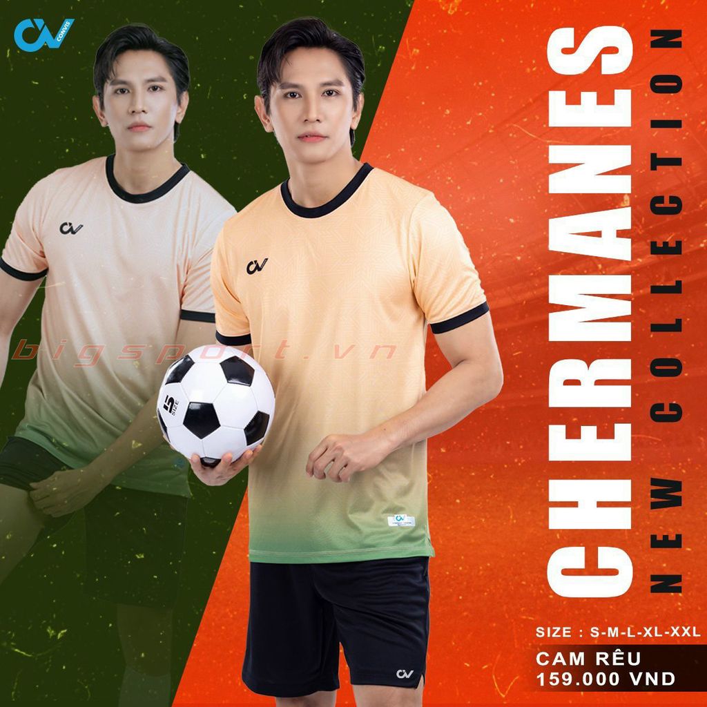 Áo đá bóng không logo CV Chermanes