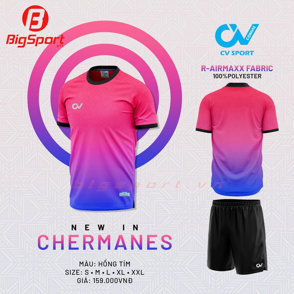 Áo đá bóng không logo CV Chermanes