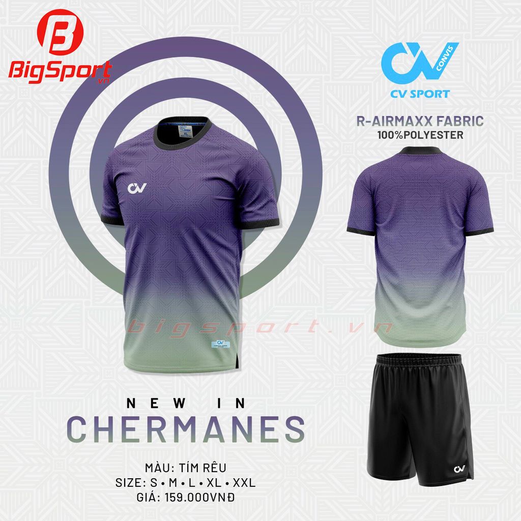 Áo đá bóng không logo CV Chermanes