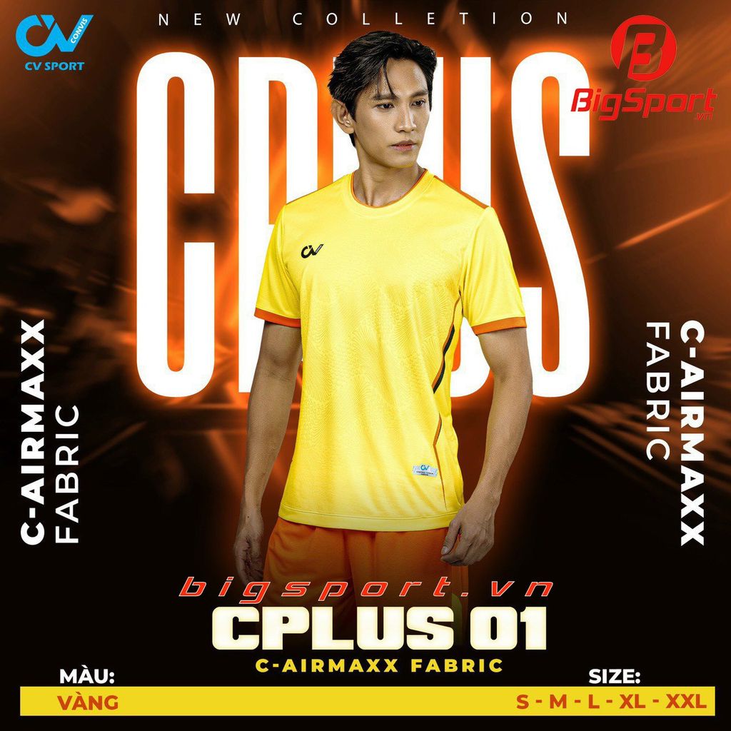 Áo đá bóng không logo CV Cplus 01