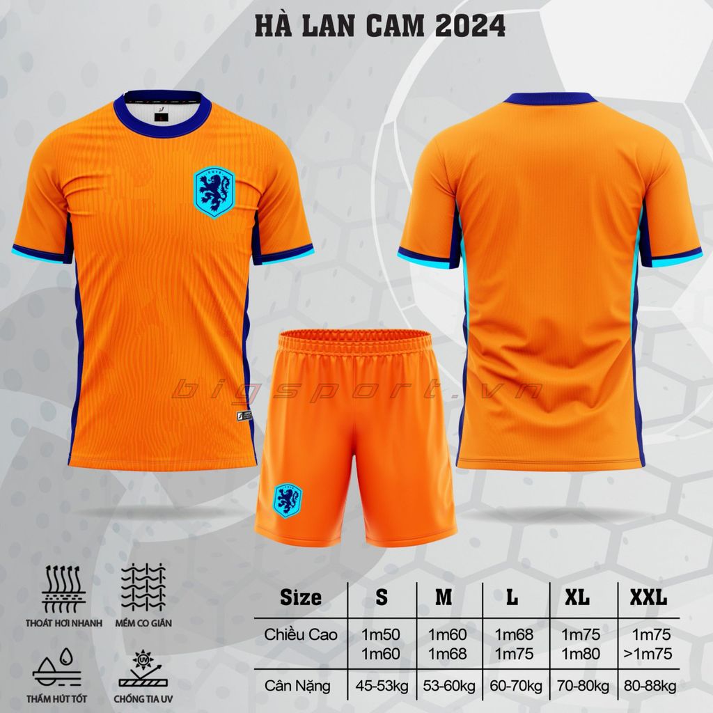 Áo đá bóng đội tuyển Hà Lan mùa giải 2024 - 2025