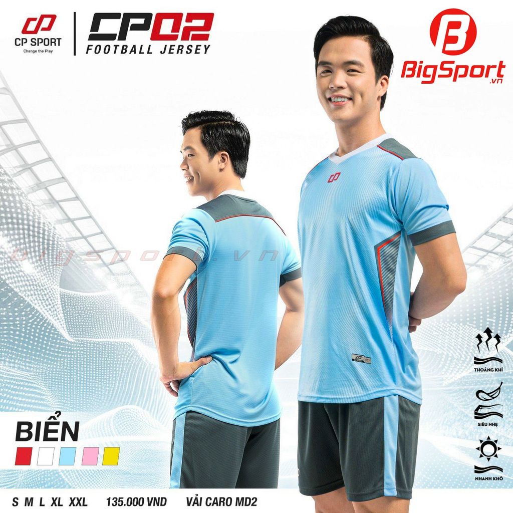 Áo đá bóng không logo CP 02