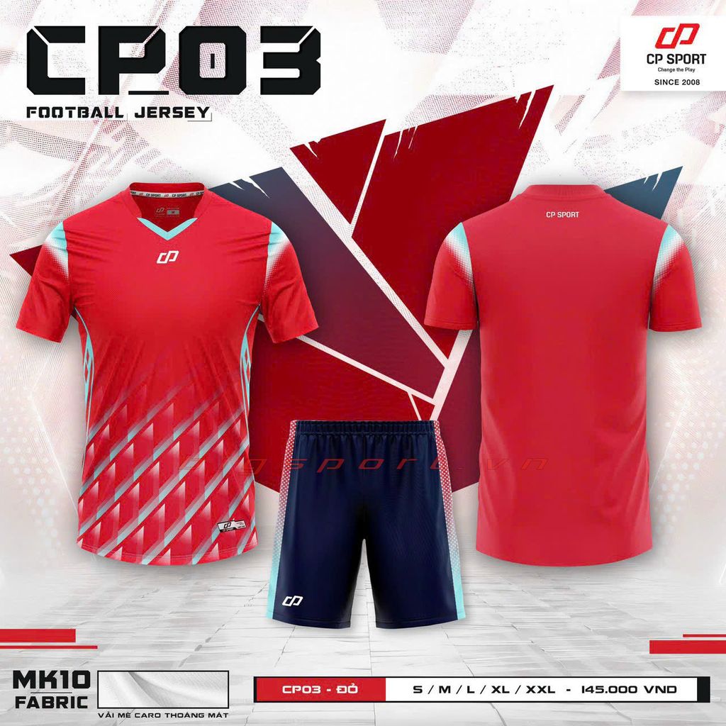 Áo đá bóng không logo CP 03