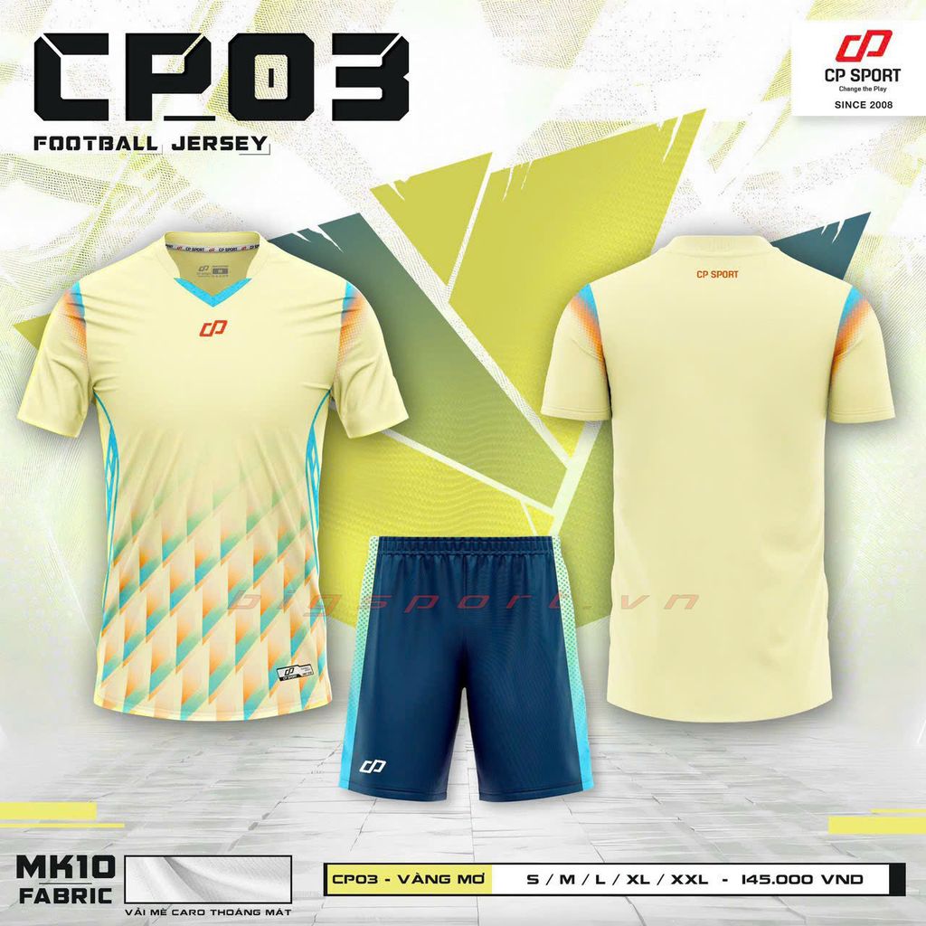 Áo đá bóng không logo CP 03