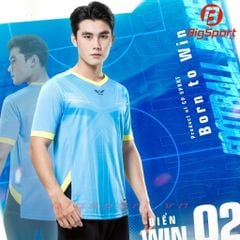 Áo đá bóng không logo CP Win 02 màu xanh biển