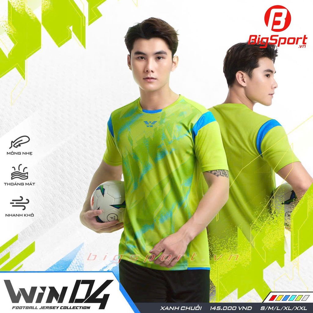 Áo đá bóng không logo CP Win 04