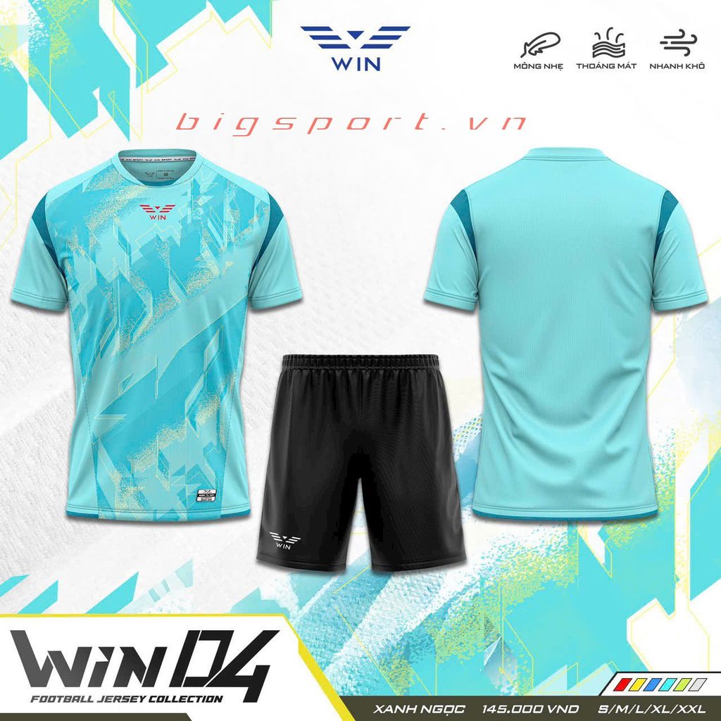 Áo đá bóng không logo CP Win 04