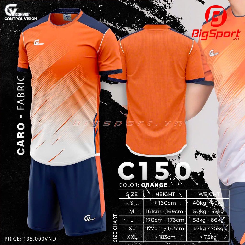 Áo đá bóng không logo CV C150