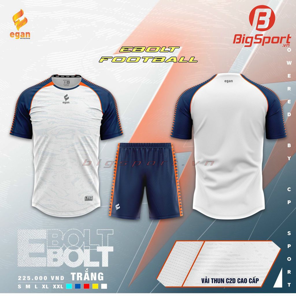 Áo đá bóng không logo Egan Ebolt
