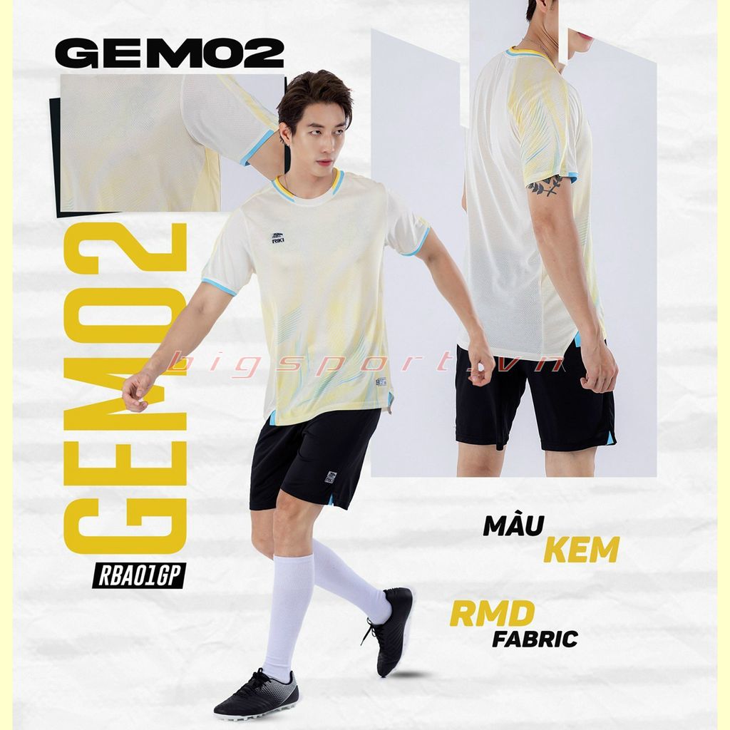 Áo đá bóng không logo Riki Gem 02