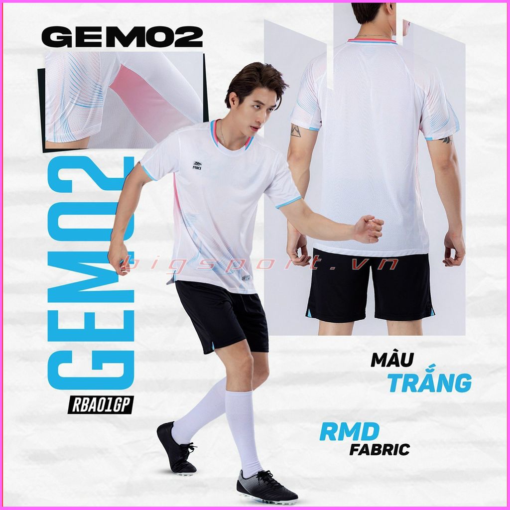 Áo đá bóng không logo Riki Gem 02
